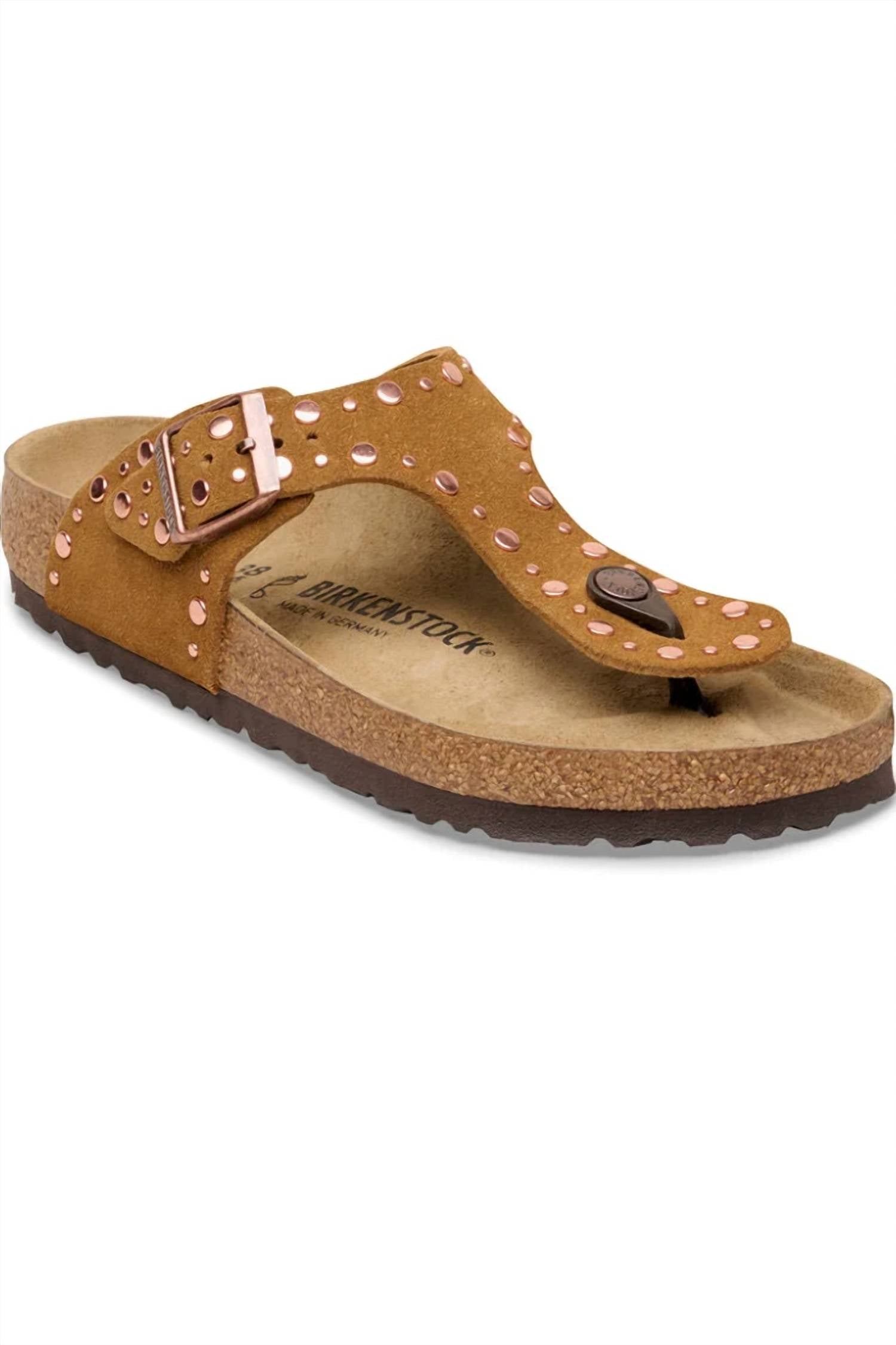 Women's Gizeh Rivets Sandals In Mink