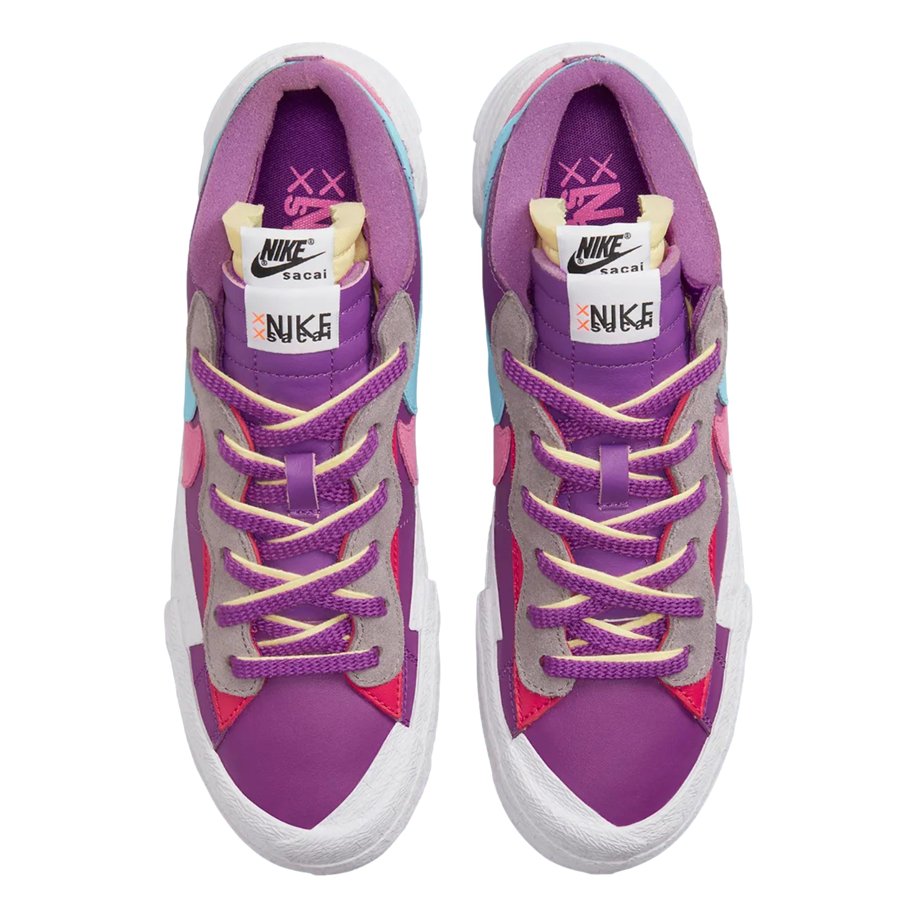 Men's Nike Blazer Low / Sacai / Kaws Purple Dusk/Lagoon Pulse-White DM7901-500