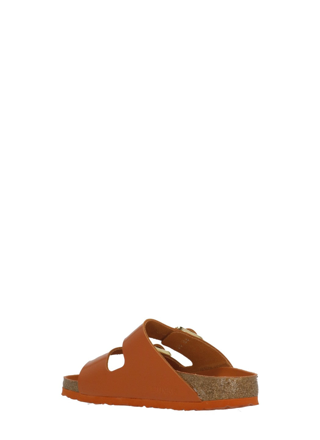 Orange Arizona Buckle Leather Sandals