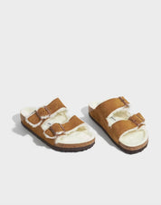 Women's Arizona Fur Narrow Sandal In Mink