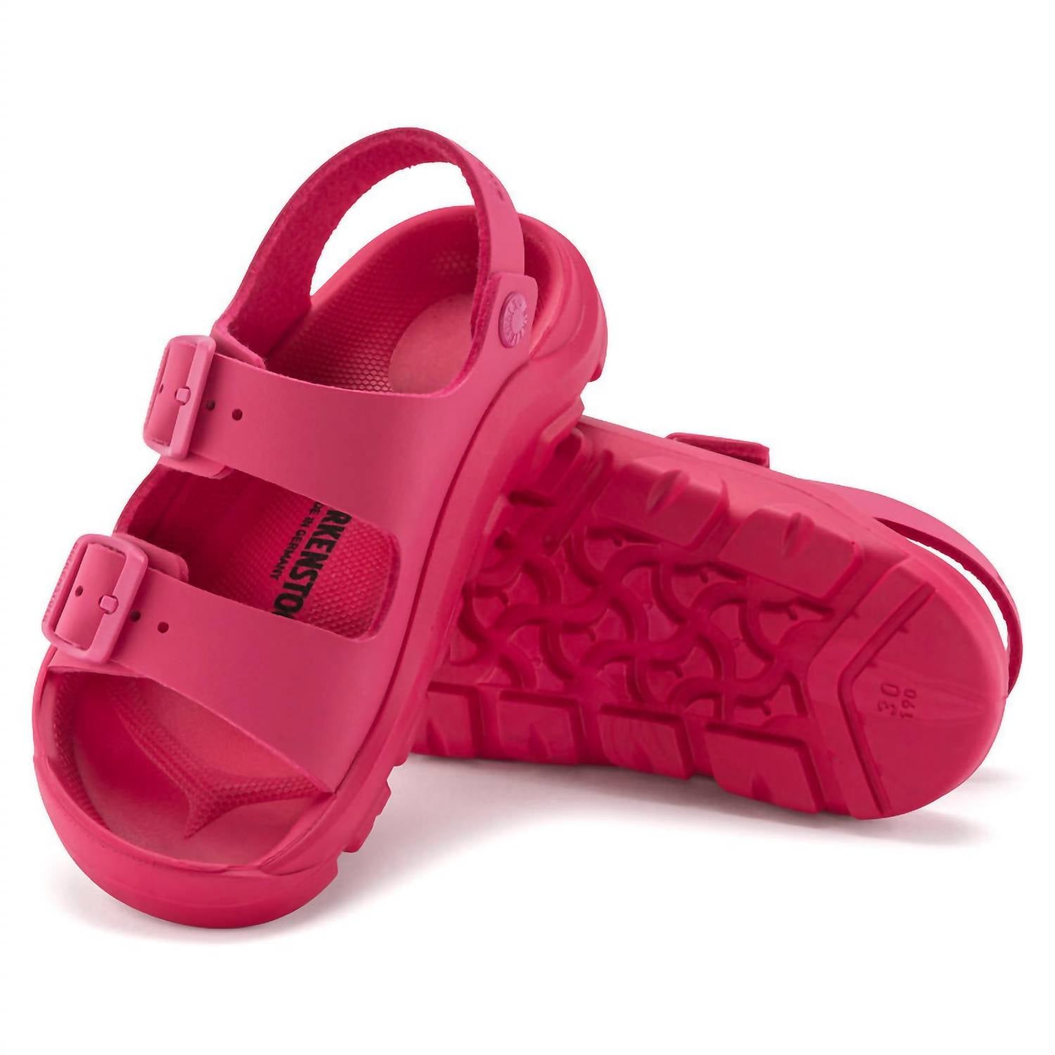 Kid's Mogami Birko-Flor Sandals In Fuchsia Tulip