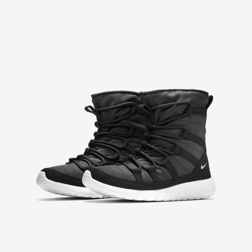 Toddler Nike Roshe One Hi Flash Black/Metallic Silver-Summit White 807741-001