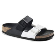 Women's Arizona Split Sandals In Black/ White