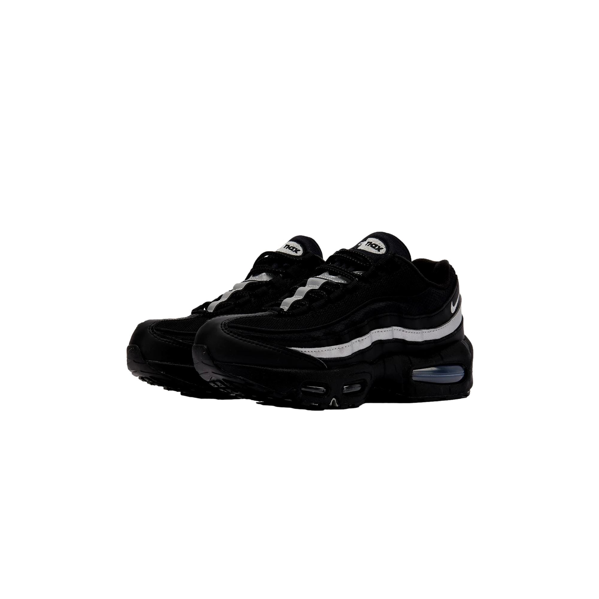 Nike Air Max 95 BB Leather Black / Metallic Silver - Black  II4130-013 Grade-School