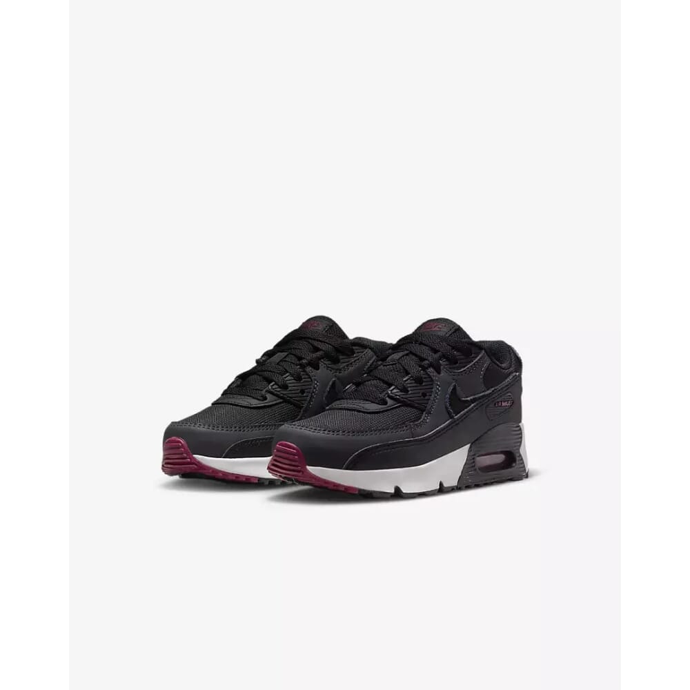 Pre-School Nike Air Max 90 Leather Anthracite/Black-Team Red CD6867-022