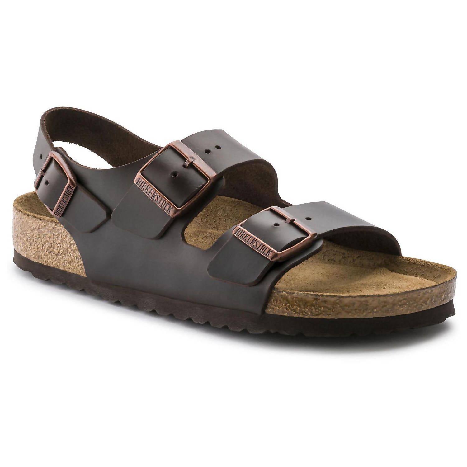 Unisex Milano Soft Footbed Sandals In Brown