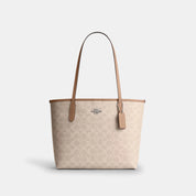 Coach Outlet Medium City Tote Bag In Signature Canvas
