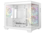 DeepCool CG330 3F WH Micro-ATX Case - White