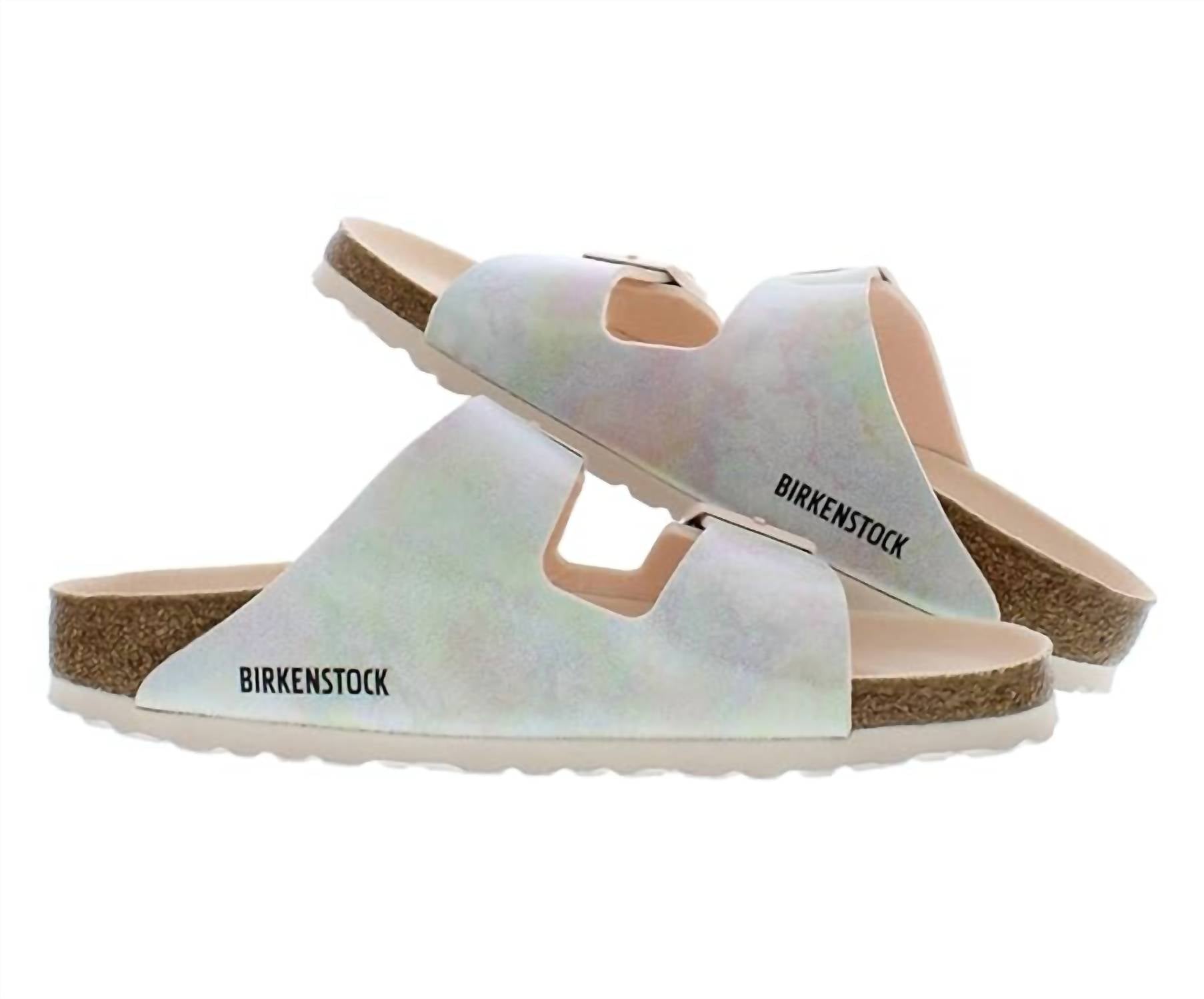 Women's Arizona Flat Sandals In Iridescent Light Rose