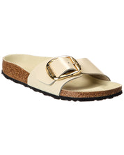 Birkenstock Madrid Big Buckle Natural Leather Patent Sandal