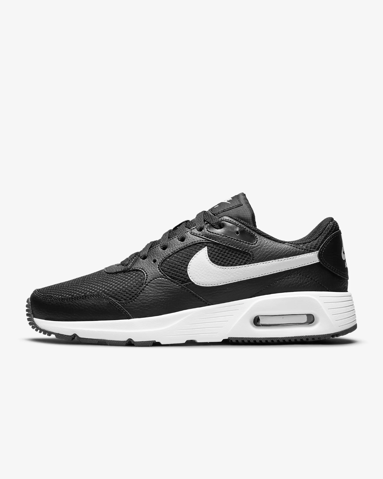 Men's Nike Air Max SC CW4555-002 Sneaker Black White Comfort Low Top Running Shoes