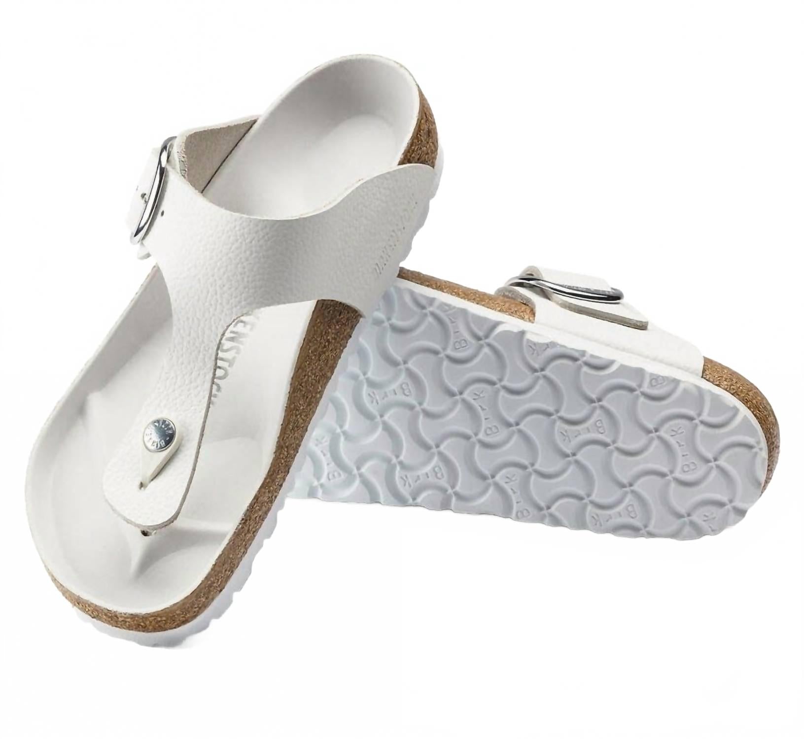 Women's Gizeh Big Buckle Sandals In White