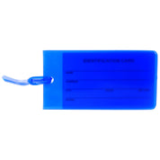 4pc Milleni Travel Jelly Luggage Suitcase Tags Loop Strap Name Address