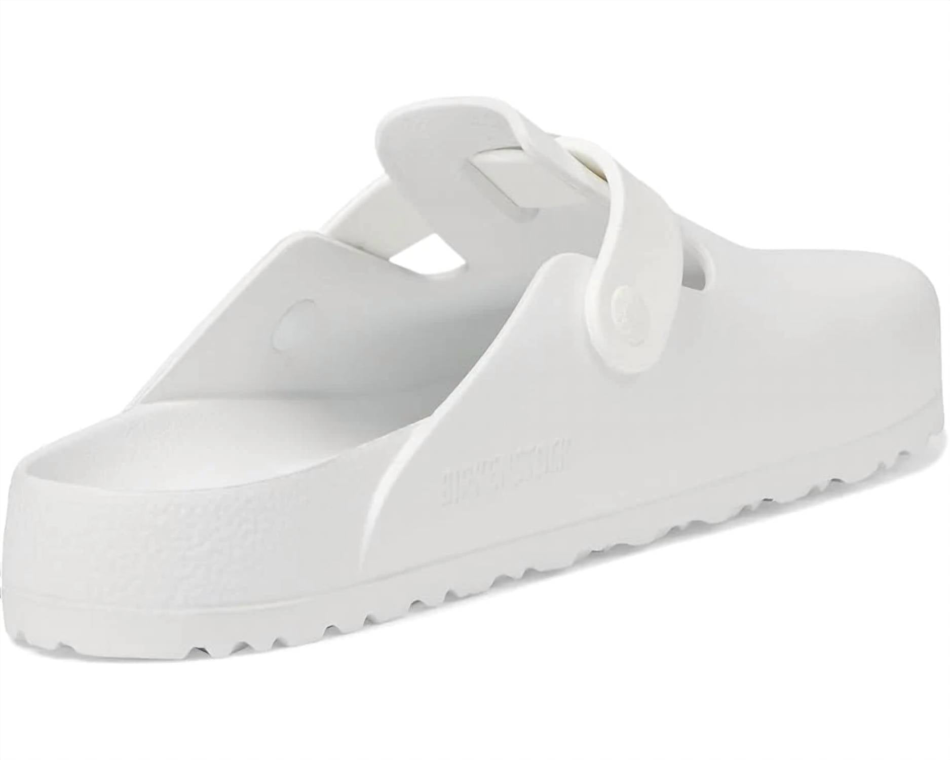 Women's Boston Eva Narrow Clogs In White