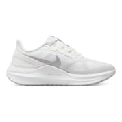 Women's Air Zoom Structure 25 Shoes In White/pure Platinum/metallic Silver