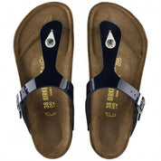 Women's Gizeh Birko Flor Sandal In Dress Blues Patent Navy