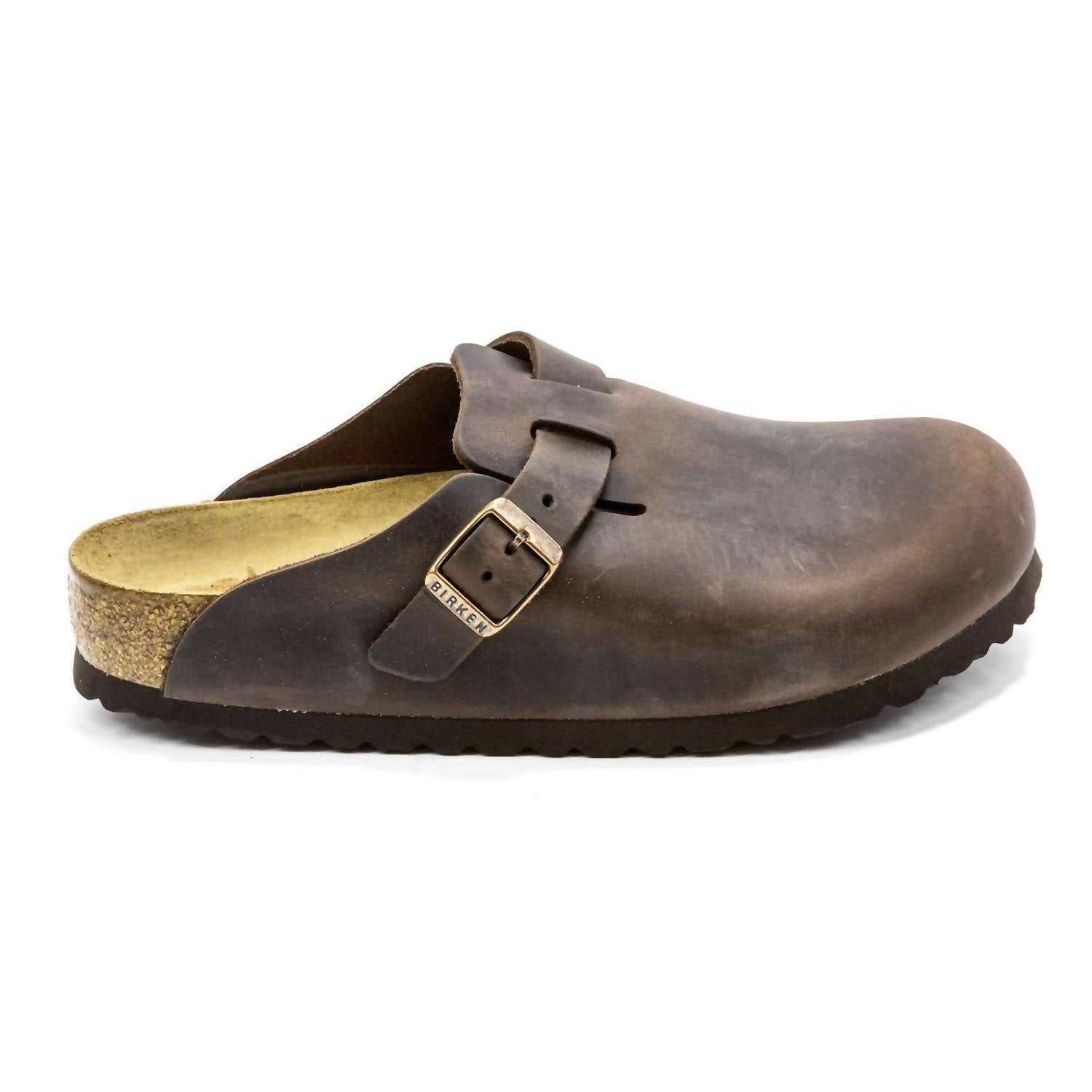 Men's Boston Soft Footbed Clogs In Habana Waxy Leather