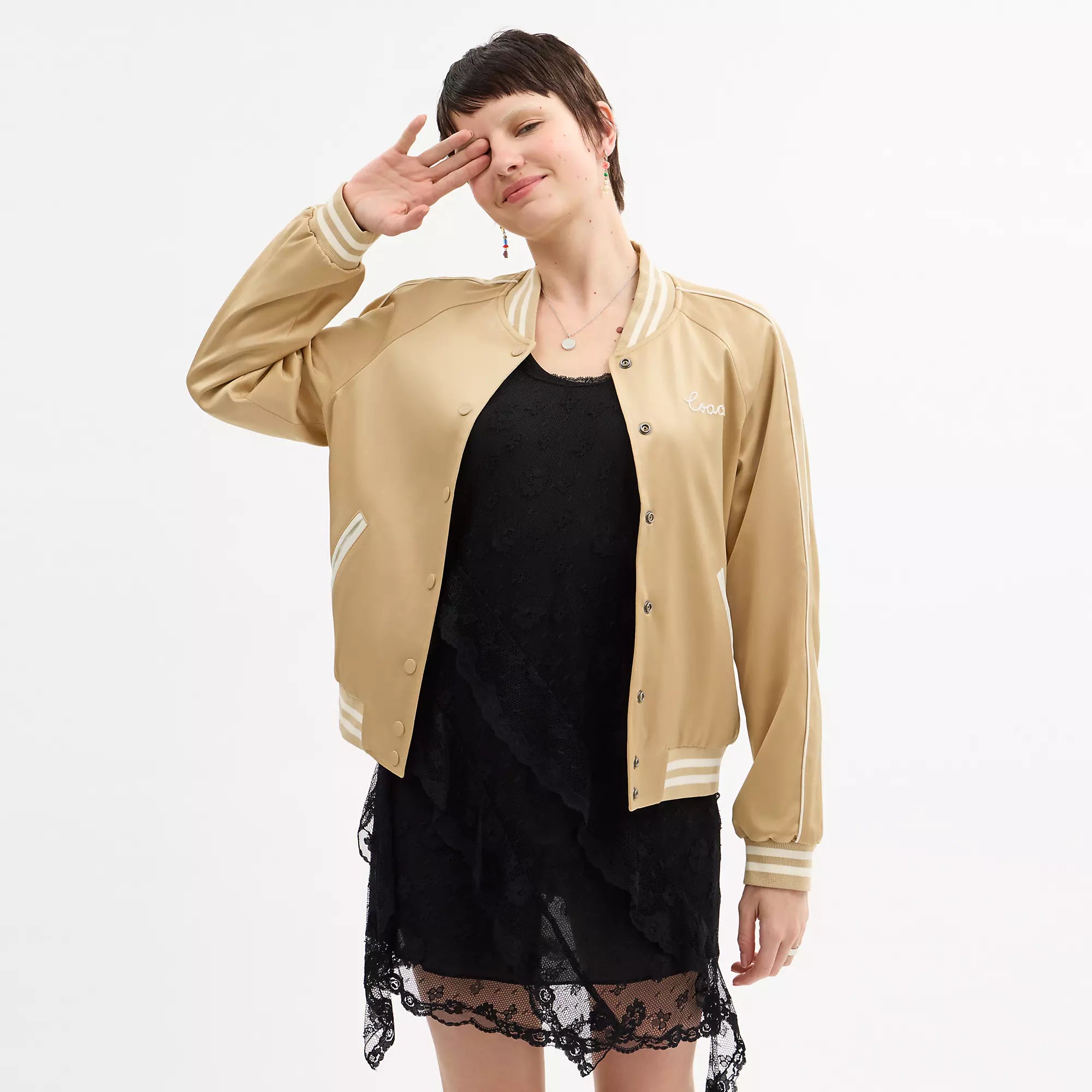 Coach Outlet Reversible Signature Souvenir Varsity Jacket