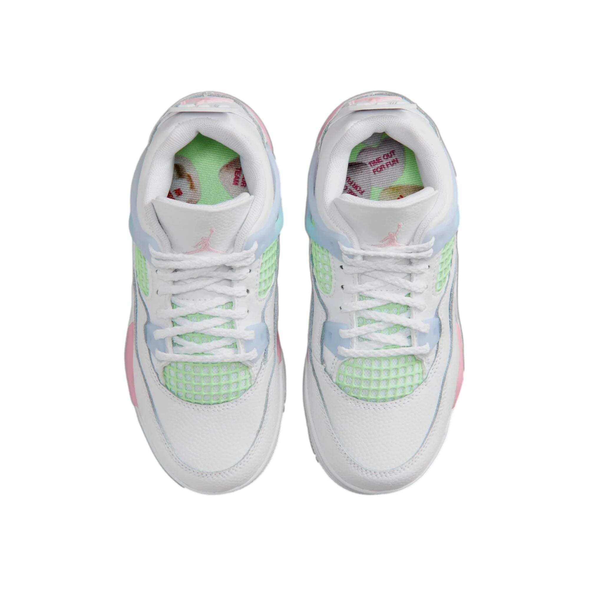 Nike Jordan 4 Retro White / Medium Soft Pink - Half Blue  IB7069-100 Pre-School