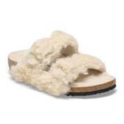 Kids Arizona Shearling Sandals Narrow In Teddy Eggshell