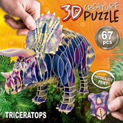 3D Creature Puzzle Triceratops