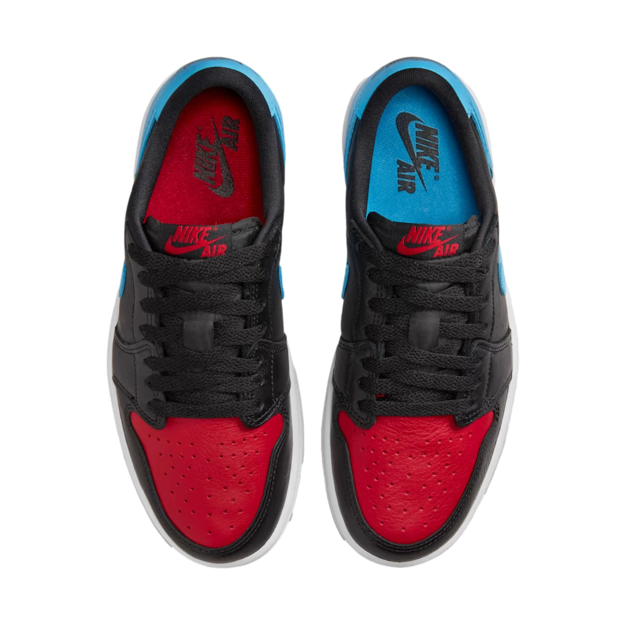 Nike Air Jordan 1 Retro Low OG Black / Dark Powder Blue / GYM Red  CZ0775-046 Women's