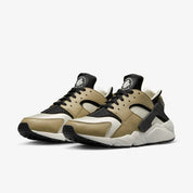 Men's Nike Air Huarache DD1068-007 Sneaker Khaki Black Leather Comfort Shoes