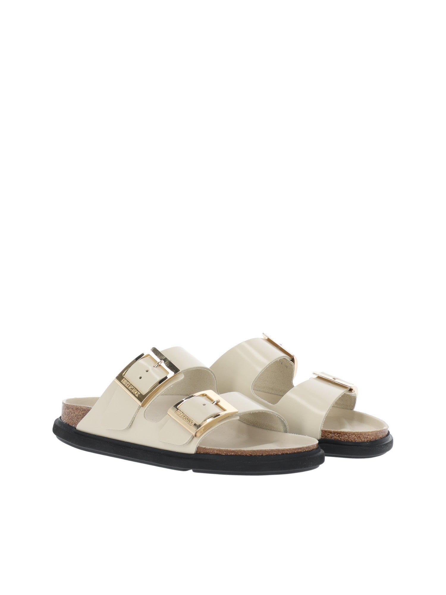 Ecru Arizona Natural Leather Slide Sandal