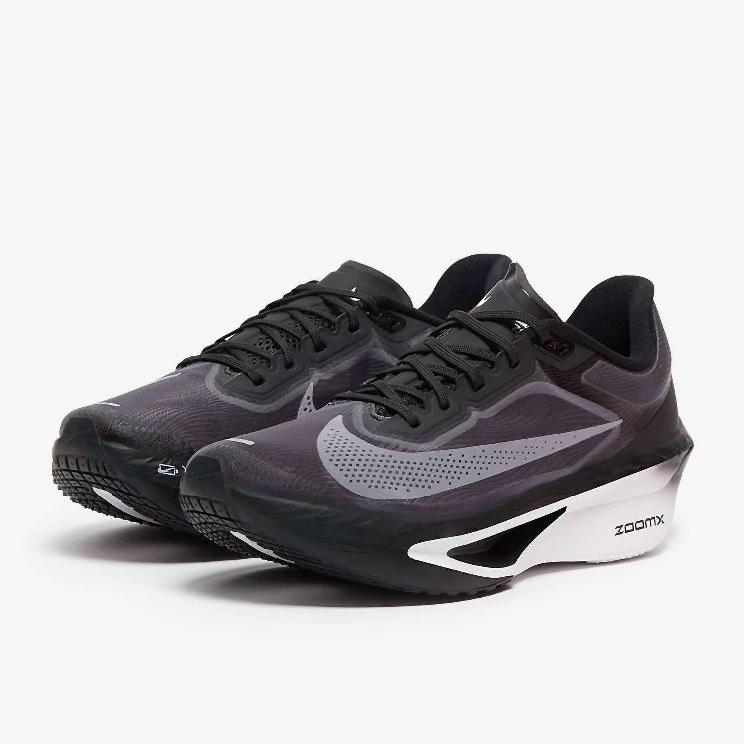 Men's Zoom Fly 6 Shoes In Black/white-Lt Smoke Grey