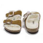 Girl's Arizona Shearling Sandals In Mink