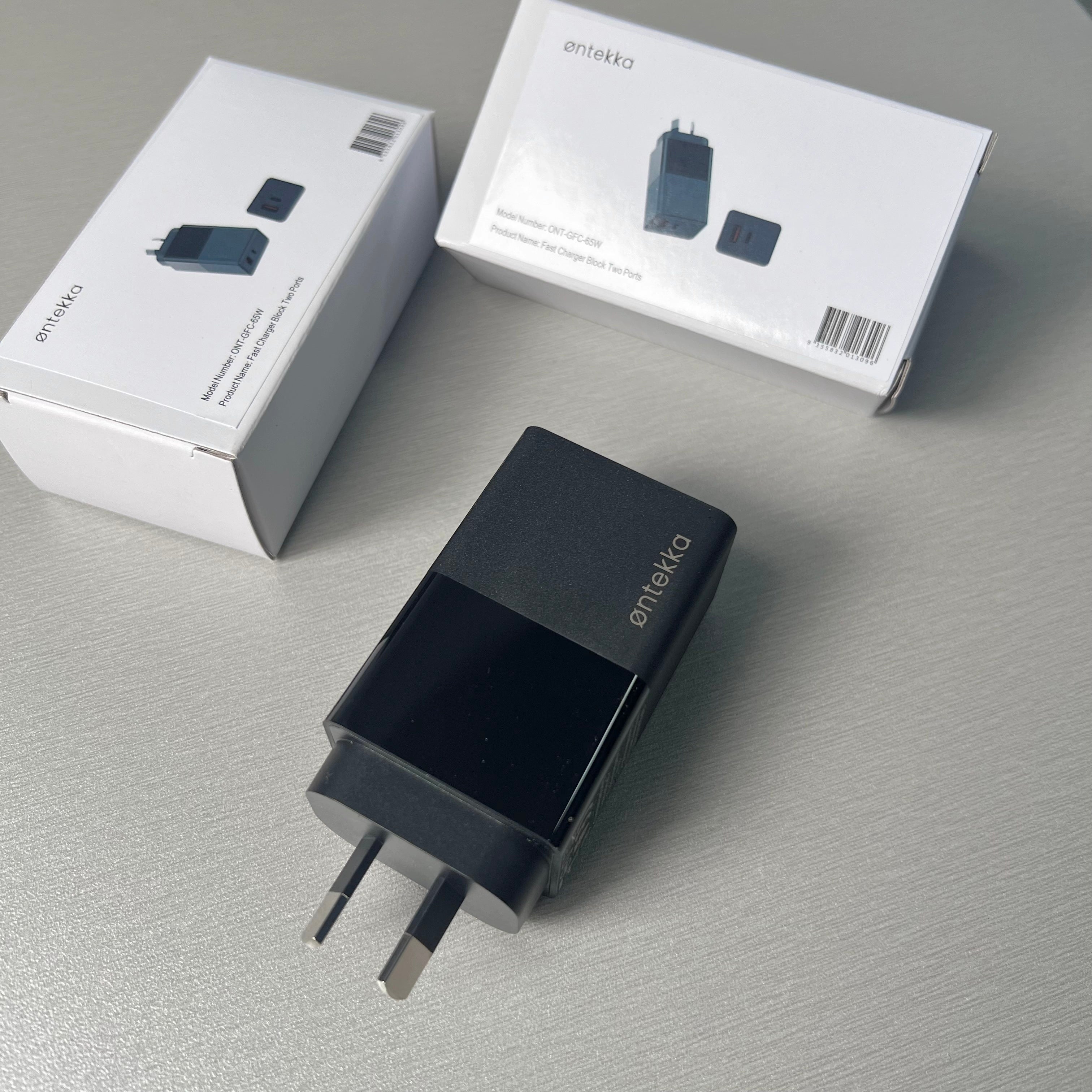 65W Gan Fast Charger Block Two Ports Wall PD Charger AU Plug