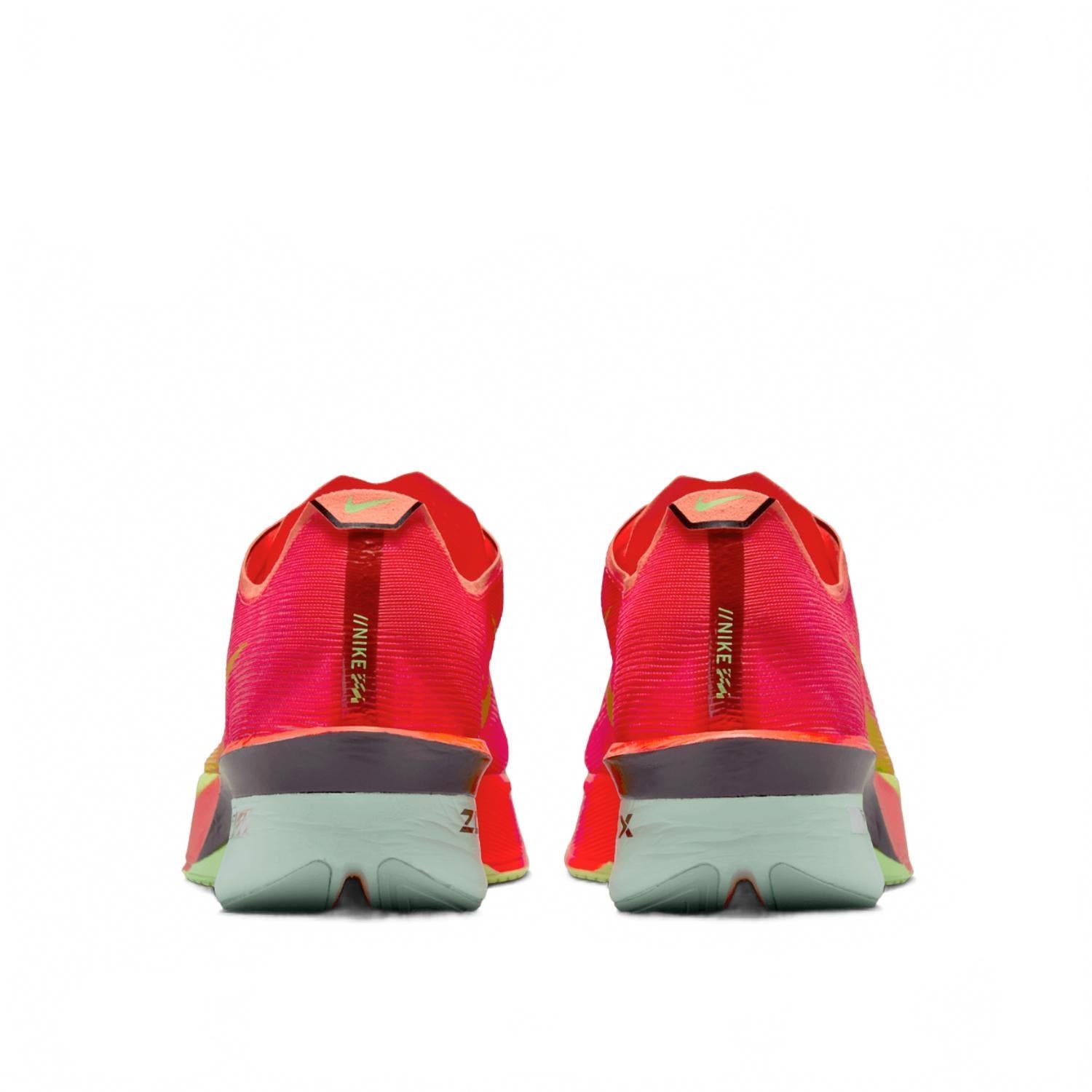 Men's Vaporfly 4 Shoes In Bright Crimson/mint Foam/cave Purple/lime Blast