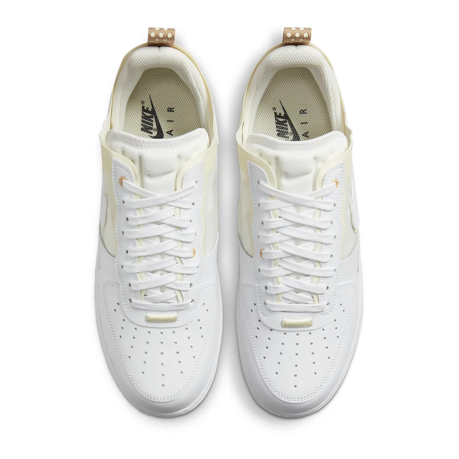 Men's Nike Air Force 1 React DH7615-100 Sneakers Coconut Milk Lifestyle Shoes
