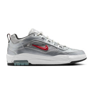 Men's Air Max Ishod Premium Sneakers In Metallic Silver, Varsity Red