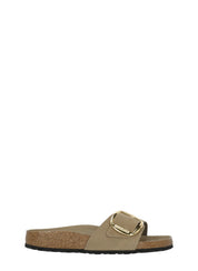 Beige Madrid Big Buckle Sandals