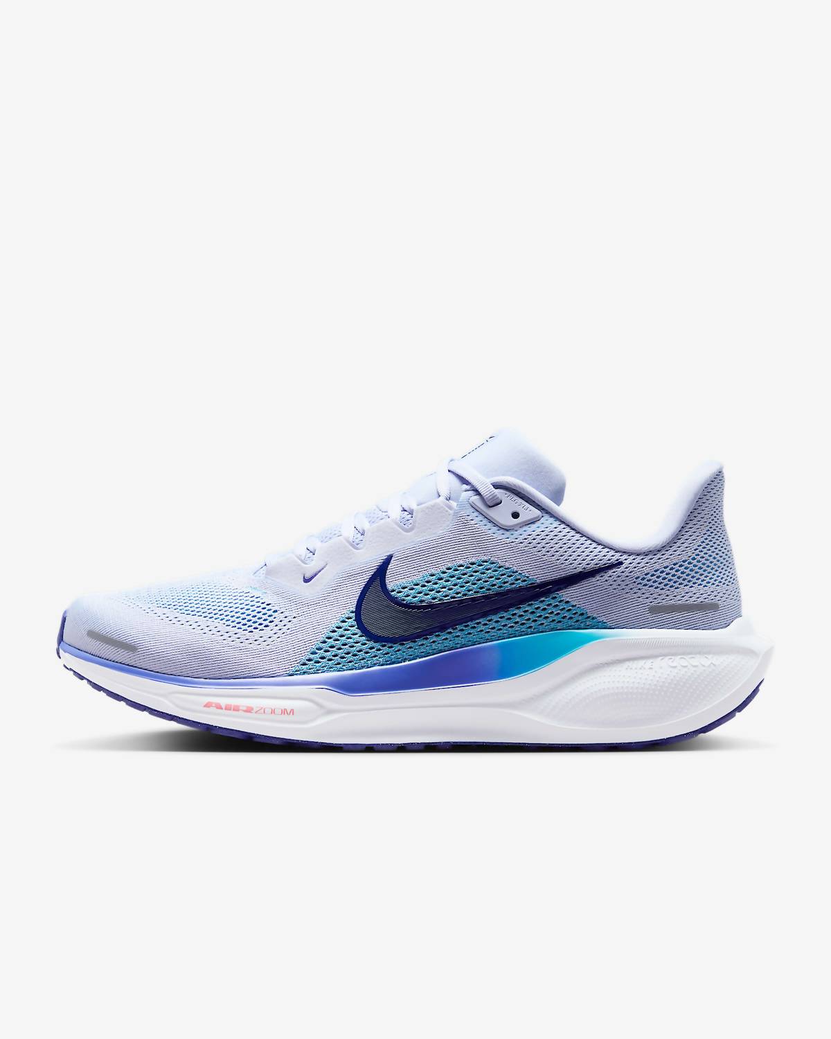 Men's Pegasus 41 Road Running Shoes In 014 - Ghost/football Grey/deep Night/blue Void