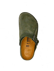 Women's Lutry Suede Clogs In Thyme