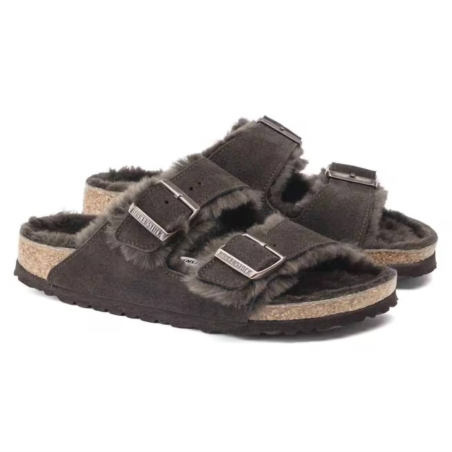 Men's Arizona Shearling Sandal In Mocha