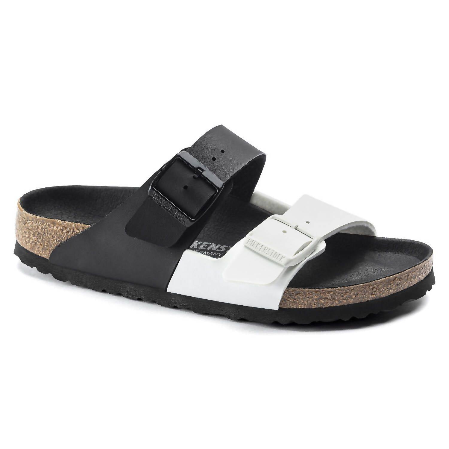 Women's Arizona Split Sandals In Black White