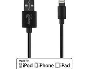 AeroCool Premium MFI 8-Pin USB to Lightning Cable Black 1m (Black)