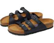 Women's Florida Oiled Leather Slide In Black