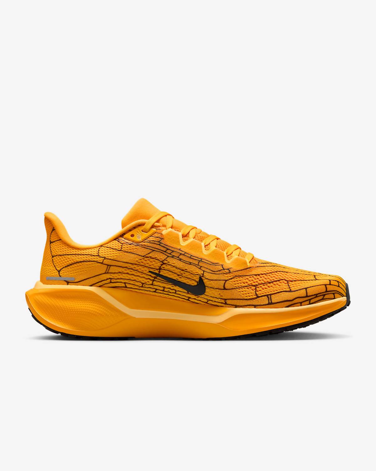 Men's Pegasus 41 Lv8 Road Running Shoes In University Gold/soft Yellow/black
