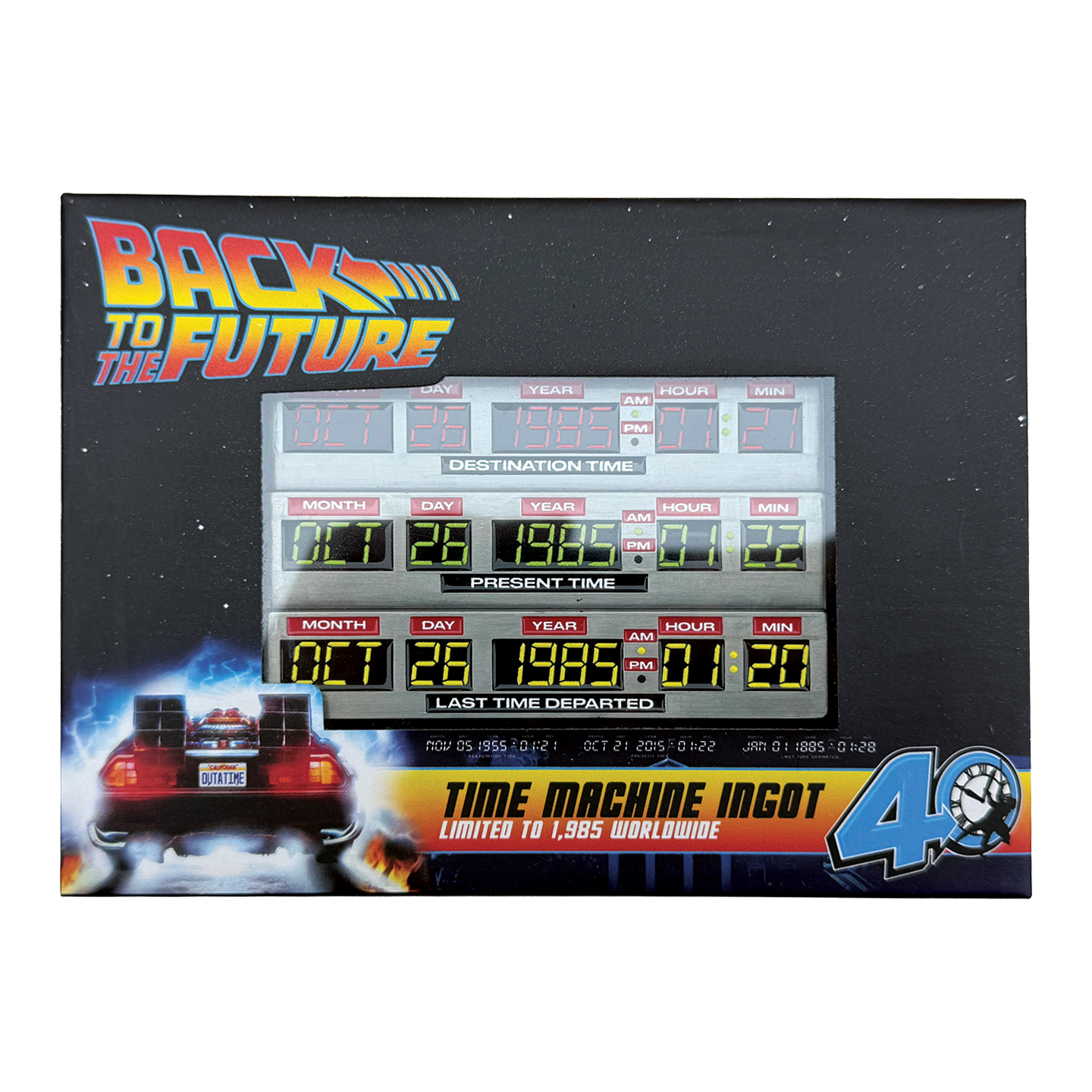 Fanattik BTTF 40th Anniversary Time Circuits Ingot