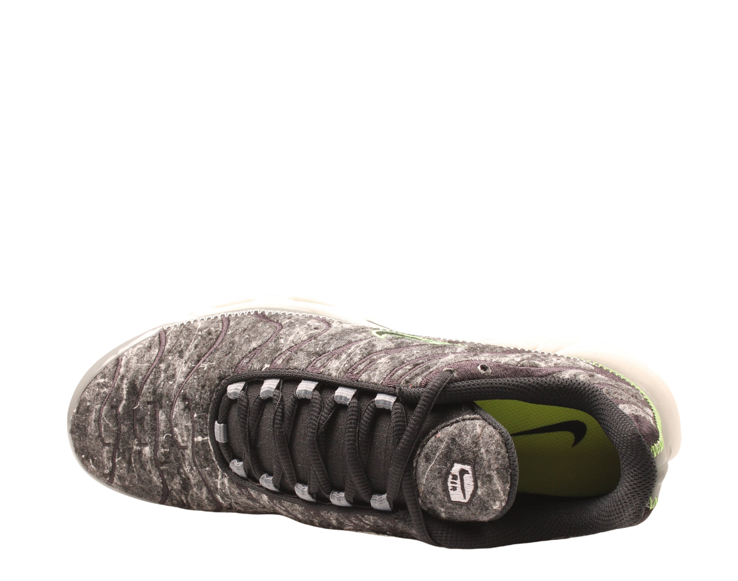 Men's Nike Air Max Plus Wolf Black-Electric Green Running Shoes DA9326-001
