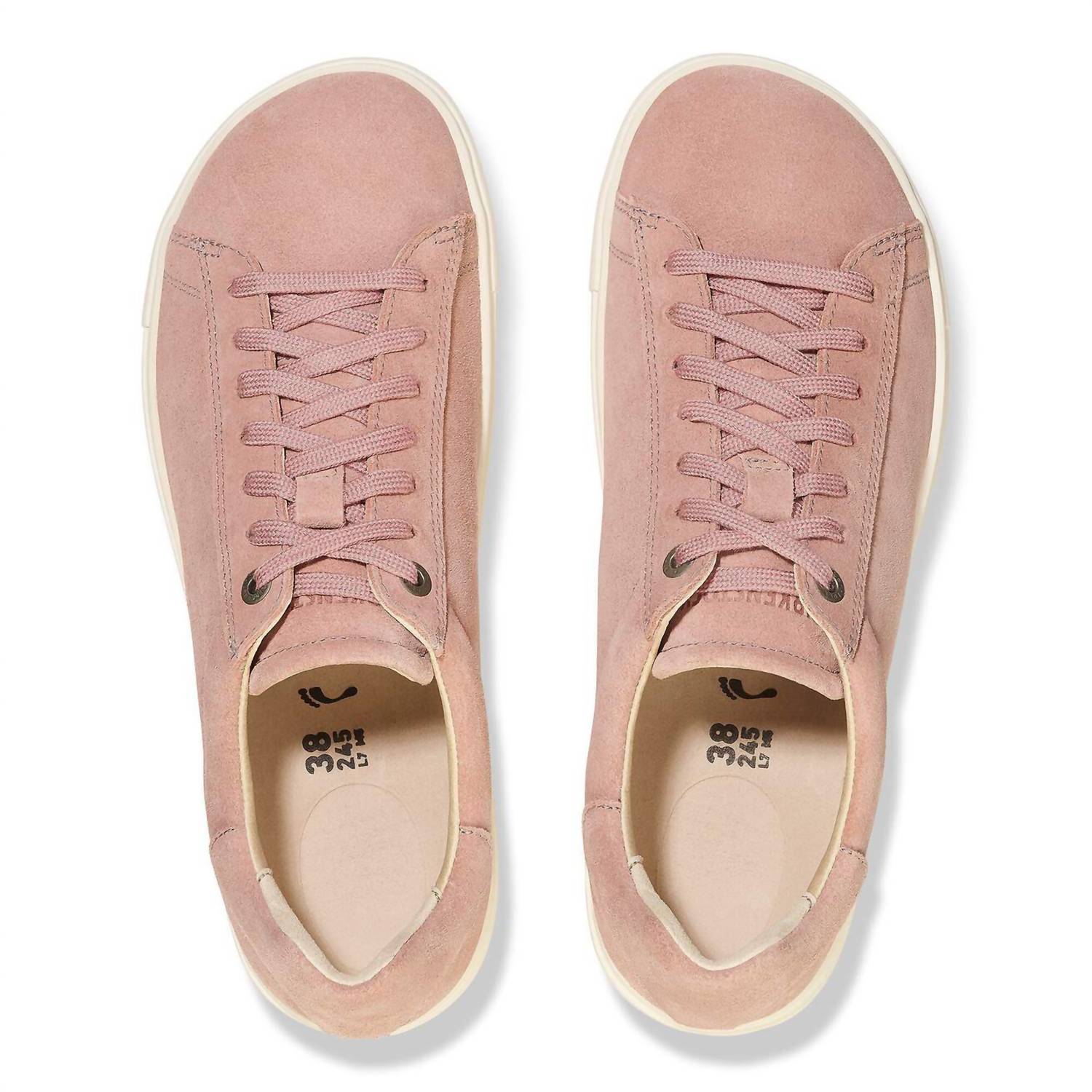 Womne's Bend Low Suede Leather Sneakers - Narrow In Pink Clay