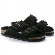 Men's Arizona Shearling Sandal In Black