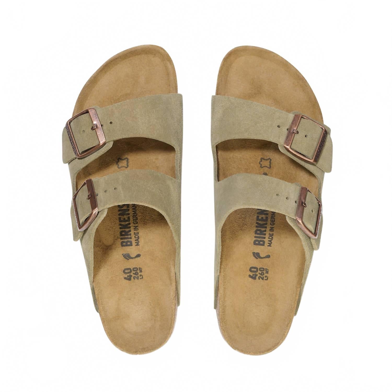 Women's Arizona Suede Sandals In Taupe