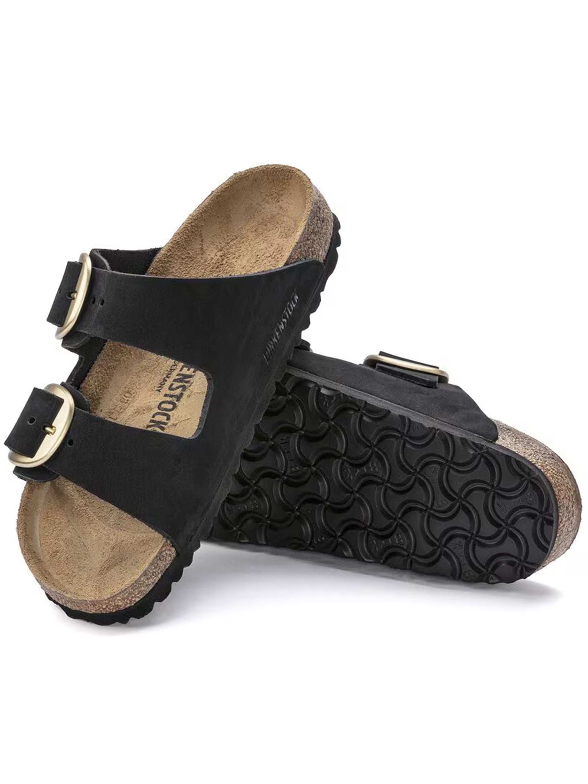Arizona Big Buckle Nubuck Leather Sandals