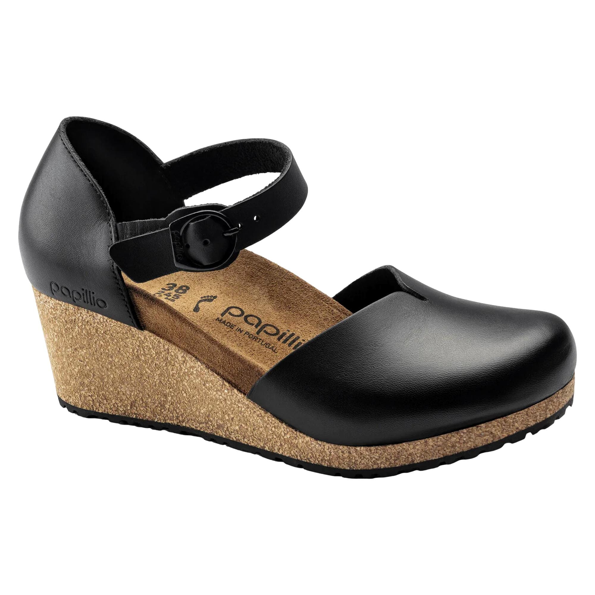 Women's Birkenstock Mary Ring-Buckle Black 1018523
