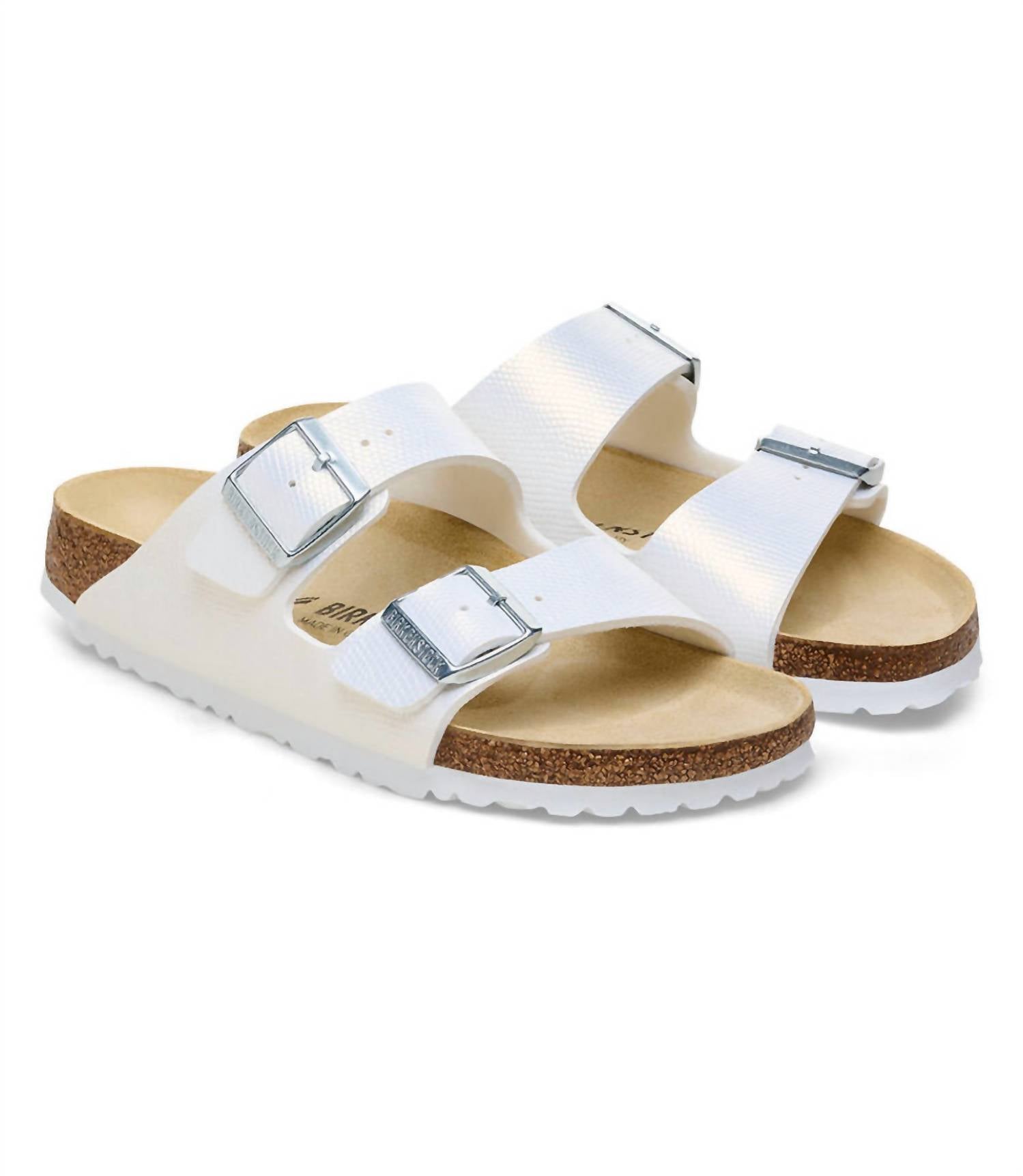 Women's Arizona Sandal In Lizard White